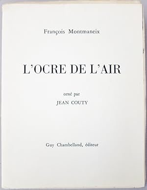 Bild des Verkufers fr L'ocre de l'air zum Verkauf von La Basse Fontaine