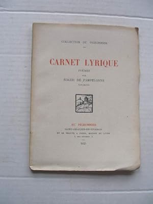 CARNET LYRIQUE POEMES