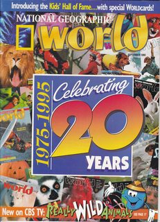 Seller image for National Geographic World No. 241 September 1995: Celebrating 20 Years for sale by Never Too Many Books
