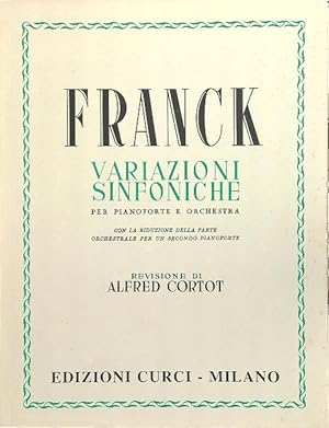 Bild des Verkufers fr Franck - Variazioni sinfoniche zum Verkauf von Librodifaccia