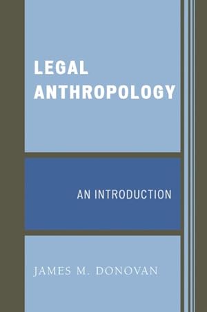 Imagen del vendedor de Legal Anthropology : An Introduction a la venta por GreatBookPrices