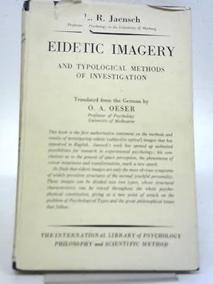 Seller image for Eidetic Imagery for sale by World of Rare Books