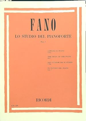 Seller image for Fano - Lo studio del pianoforte (Fasc. I) for sale by Librodifaccia