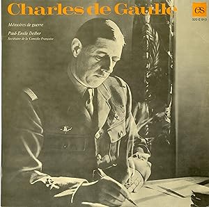 "CHARLES DE GAULLE" Mémoires de guerre par Paul-Emile DEIBER / LP 33 tours original français comp...