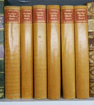 Bild des Verkufers fr Goethes Werke in sechs Bnden. zum Verkauf von antiquariat peter petrej - Bibliopolium AG