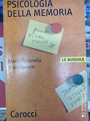 Immagine del venditore per Psicologia della memoria venduto da Libreria D'Agostino