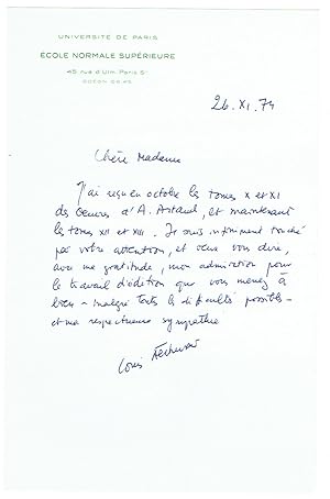 Environ 100lettres adressées à Paule Thévenin.