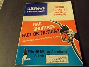 US News World Report Jan 14 1974 Nixon Turns 61, Gas Shortage