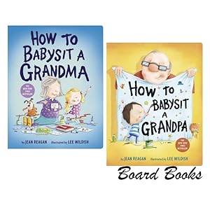 Seller image for Babysit a Grandma / Babysit a Grandpa BOARD BOOKS 1-2 HC for sale by Lakeside Books