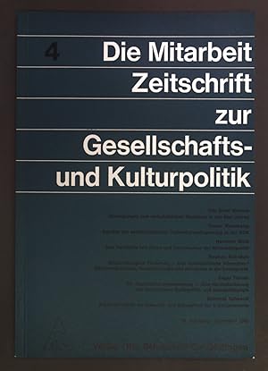 Bild des Verkufers fr berlegungen zum wirtschaftlichen Wachstum in den 80er Jahren. - in: Die Mitarbeit. Zeitschrift zur Gesellschafts- und Kulturpolitik. 29. Jhg. Heft 4, Dezember 1980. zum Verkauf von books4less (Versandantiquariat Petra Gros GmbH & Co. KG)