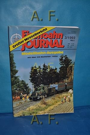 Bild des Verkufers fr Modellbahn-Ausgabe mit ber 330 Neuheiten - Fotos : Groer Messebericht. Eisenbahn-Journal 3/1993. zum Verkauf von Antiquarische Fundgrube e.U.