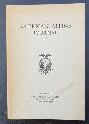 Bild des Verkufers fr The American Alpine Journal 1951 vol 8 no 1 zum Verkauf von JP MOUNTAIN BOOKS