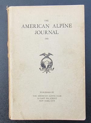 Bild des Verkufers fr The American Alpine Journal 1953 vol 8 no 3 zum Verkauf von JP MOUNTAIN BOOKS