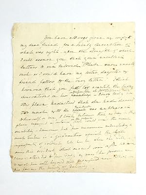 HOLOGRAPHIC LETTER FROM FIRST LADY DOLLEY MADISON