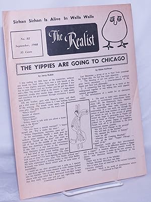 Imagen del vendedor de The realist no. 82: September, 1968. The Yippies Are going to Chicago a la venta por Bolerium Books Inc.