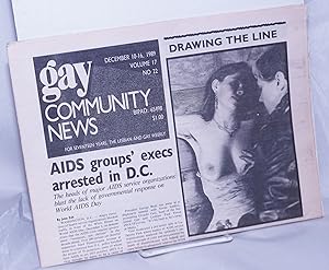 Seller image for GCN: Gay Community News; the weekly for lesbians and gay males; vol. 17, #22, December 10-16, 1989; AIDS Groups' execs arrested in D.C. for sale by Bolerium Books Inc.