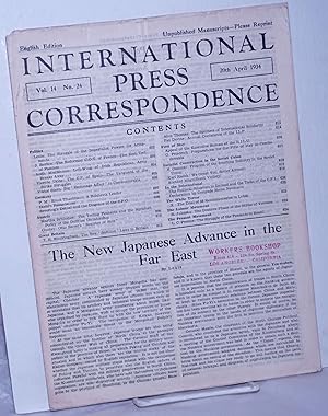 International press correspondence; English edition, vol. 14, no. 24, 29 Apr 1934