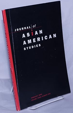 Imagen del vendedor de Journal of Asian American Studies (JAAS); February 2000, Volume Three Number One a la venta por Bolerium Books Inc.