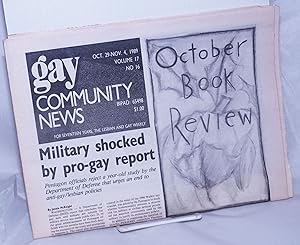 Seller image for GCN: Gay Community News; the lesbian and gay male weekly; vol. 17, #16, Oct. 29-Nov. 4, 1989; Military Shocked by Pro-Gay Report for sale by Bolerium Books Inc.