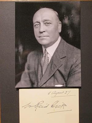 Original Autograph William Reid Dick sculptor 1879-1961 /// Autograph signiert signed signee