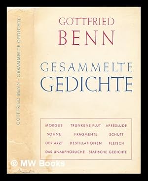 Seller image for Gesammelte Gedichte for sale by MW Books