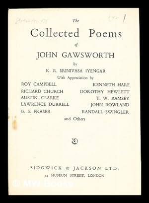 Seller image for Promotional Pamphlet for The Collected Poems of John Gawsworth by K. R. Srinivasa Iyengar for sale by MW Books