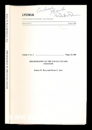 Bild des Verkufers fr Bibliography of the Living cycads (Annoteated) Robert W. Read and Marie L. Solt zum Verkauf von MW Books