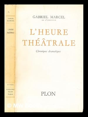 Imagen del vendedor de L'heure thtrale de Giraudoux  Jean-Paul Sartre a la venta por MW Books