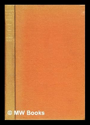 Immagine del venditore per Modern French literature, 1870-1940 venduto da MW Books