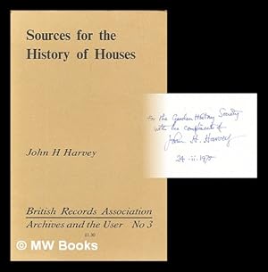 Seller image for Sources for the history of houses for sale by MW Books