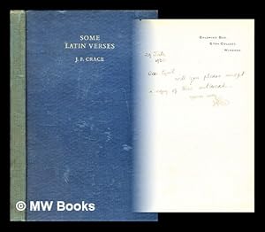 Image du vendeur pour Some Latin verses mis en vente par MW Books