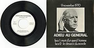 "ADIEU AU GÉNÉRAL DE GAULLE" 9 Novembre 1970 / Mort d'un grand homme / Le désarroi du monde (Text...