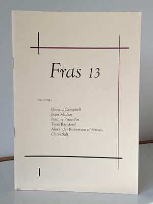 Image du vendeur pour Fras 13 mis en vente par Christian White Rare Books Ltd