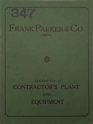 Frank Parker & Co. Abridged List of Contractor's Plant and Equipment