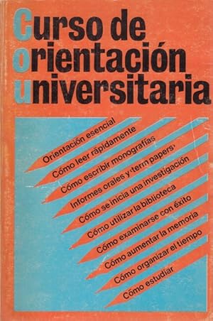 Seller image for CURSO DE ORIENTACIN UNIVERSITARIA for sale by Librera Vobiscum