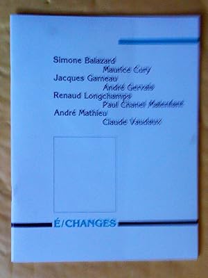 Seller image for /changes (changes) for sale by Claudine Bouvier