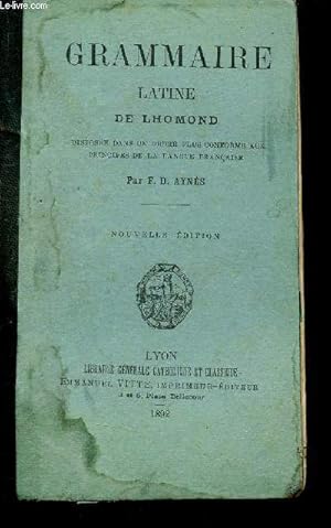 Bild des Verkufers fr Grammaire latine - Nouvelle dition. zum Verkauf von Le-Livre
