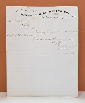 Letter to Jos. Roberts Jr. Esq