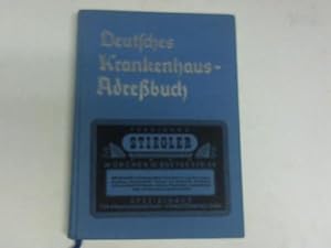 Deutsches Krankenhaus Adreßbuch mit Bezugsquellennachweis für Krankenhausbedarf