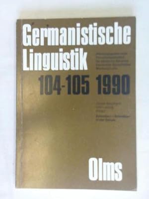 Germanistische Linguistik 104 - 105 1990. Schreiben - Schreiben in der Schule