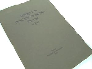 Dedensorium inviolatae virginitatis Mariae aus der Druckerei Hurus in Saragosa in Faksimile-Repro...