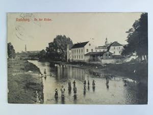Postkarte: Radeburg. An der Röder