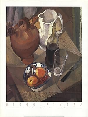 Seller image for DIEGO RIVERA Still Life, 1913 31.5" x 23.75" Offset Lithograph 1998 Neutral for sale by Art Wise
