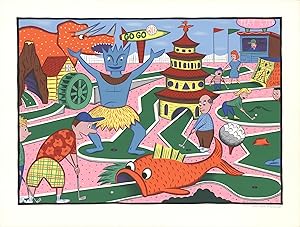 Seller image for RODNEY GREENBLAT Mini golf Circus, 1988 - Signed for sale by Art Wise