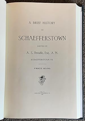 A Brief History of Schaefferstown