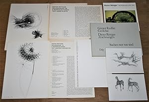 DIETER RÖTTGER. Umfangreiche Künstler Sammlung: Skizzenblätter 1987 bis 1989. Das Radierwerk 1972...