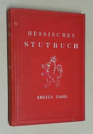 Bild des Verkufers fr Hessisches Stutbuch. Bd. I. zum Verkauf von Antiquariat Sander