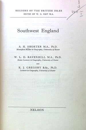 Bild des Verkufers fr Southwest England; Regions of the British Isles; zum Verkauf von books4less (Versandantiquariat Petra Gros GmbH & Co. KG)