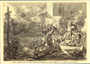 Künstler Ansichtskarte / Postkarte Disteli, Martin, Schlacht bei St. Jakob an der Birs 1444, Schw...