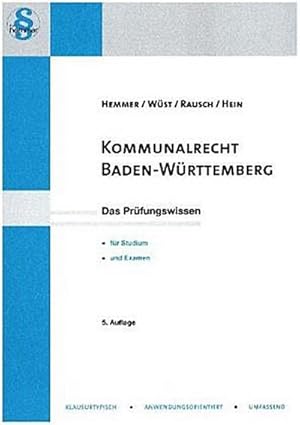 Bild des Verkufers fr Kommunalrecht Baden-Wrttemberg (Skripten - ffentliches Recht) zum Verkauf von Versandbuchhandlung Kisch & Co.